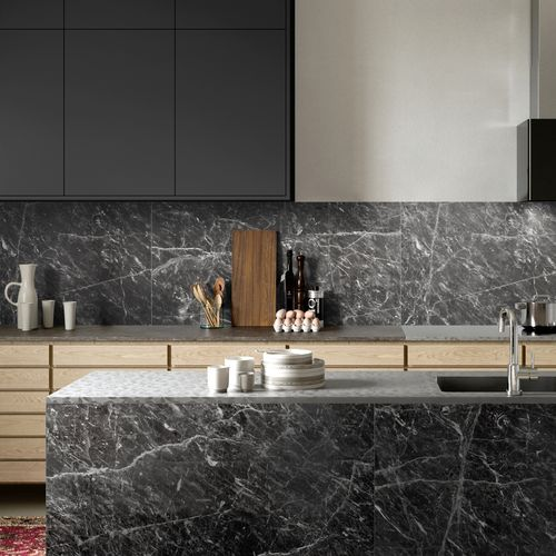 Керамогранит Керамин Найт черный 120Х60 см 1,44 м², изображение