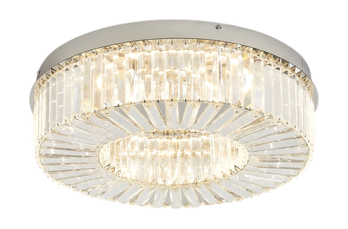 Светильник потолочный Freya Diadema хром, металл/стекло, LEDх52, 13x48x48 см, фото