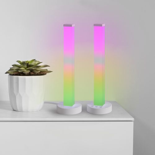 Светильник настольный Voltega Colorata L4W белый, LEDх5, 35x10,6x10,6 см, RGB, крупный план