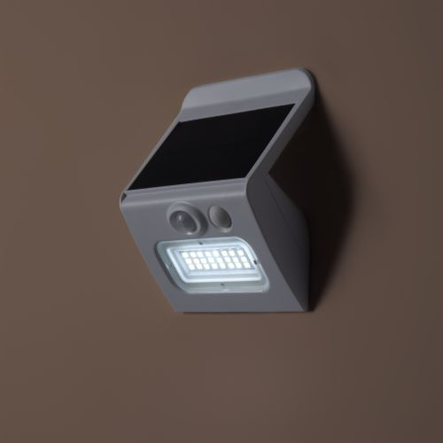 Светильник ландшафтный Voltega Motus  IP65 L3W белый LEDх3 9,7x12,3x4,6 см солнечная батарея, фотография