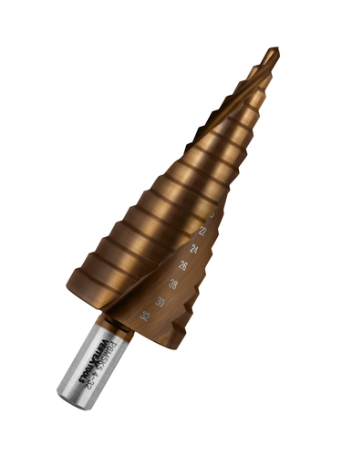 Сверло ступенчатое VERTEXTOOLS кобальт р6м5к5 4х32 мм, детальное фото