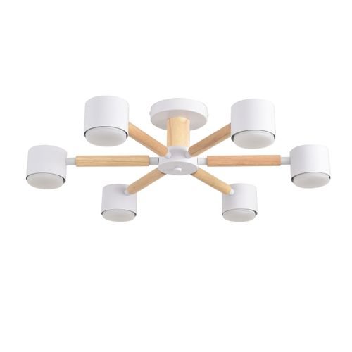 Светильник потолочный Comfi GX53 LED 6х7W 220V Vudi дерево/металл белый, фотография