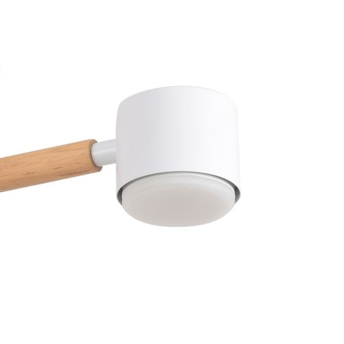 Светильник потолочный Comfi GX53 LED 6х7W 220V Vudi дерево/металл белый, вид