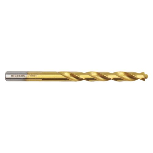 Сверло по металлу 9.0*125(81) мм HILBERG Cobalt 5% TOP, CO090, крупный план