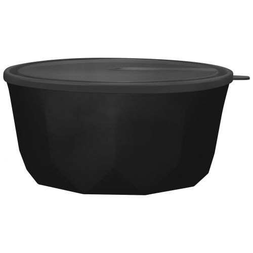 Салатник PLAST TEAM black с крышкой 3,1 л, картинка