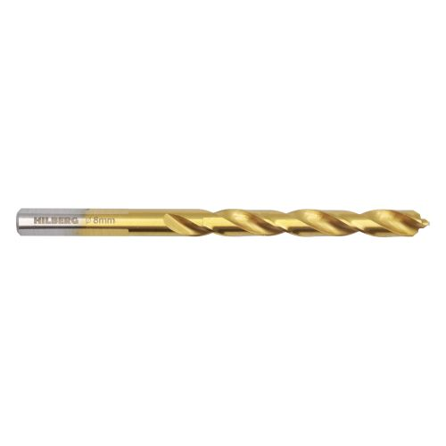 Сверло по металлу 8.0*117(75) мм HILBERG Cobalt 5% TOP, CO080, крупный план