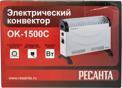 Конвектор электрический РЕСАНТА ОК-1500С 1,5 кВт, фото