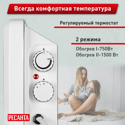 Конвектор электрический Ресанта ОК-1500СН 1,5 кВт, фотография