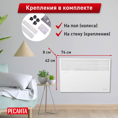 Конвектор электрический Ресанта ОК-1600, вид