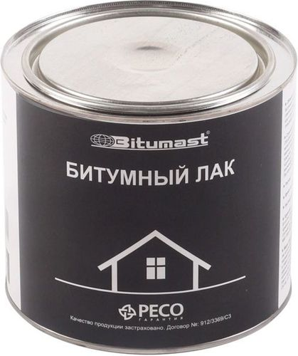 Лак битумный Bitumast 2 л, изображение
