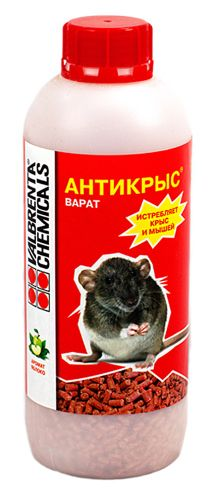 Антикрыс гранулы аромат-яблоко Варат флакон 800 гр, вид