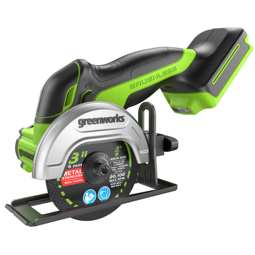 Угловая мини-шлифмашина аккумуляторная GREENWORKS GD24UCS 24V 1х2Ач ЗУ, детальное фото