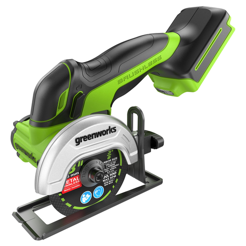 Угловая мини-шлифмашина аккумуляторная GREENWORKS GD24UCS 24V 1х2Ач ЗУ, фото