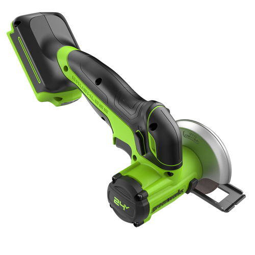 Угловая мини-шлифмашина аккумуляторная GREENWORKS GD24UCS 24V 1х2Ач ЗУ, изображение