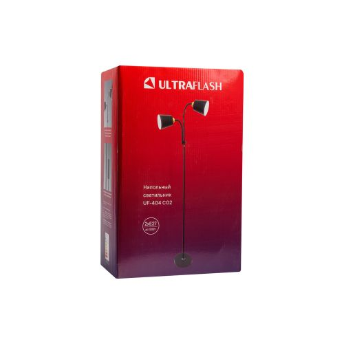 Светильник напольный Ultraflash UF-404  C02 черный цоколь Е27, фотография