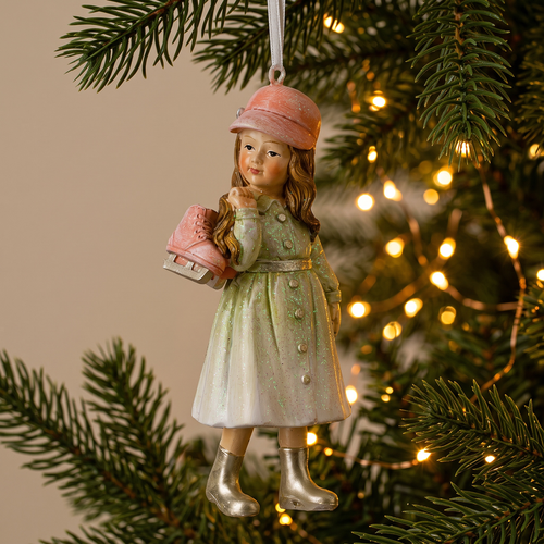 Украшение ErichKrause Decor сияние, Девочка с коньками, 5x4x10см, фотография