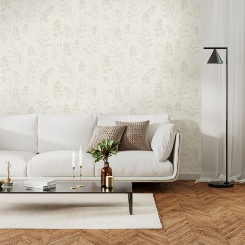 Виниловые обои Erismann Vasilisa 60900-04 бежевые 10,05 x 1,06 м, детальное фото