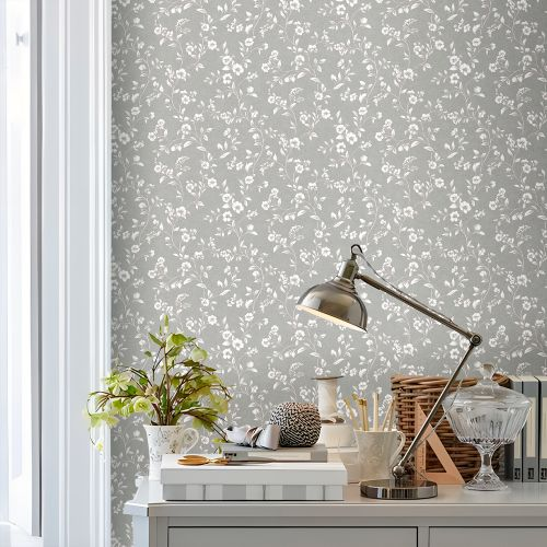 Виниловые обои Erismann Monica 60938-03 коричневые 10,05 x 1,06 м, детальное фото