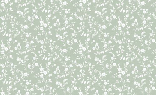 Виниловые обои Erismann Monica 60938-05 зеленые 10,05 x 1,06 м, изображение