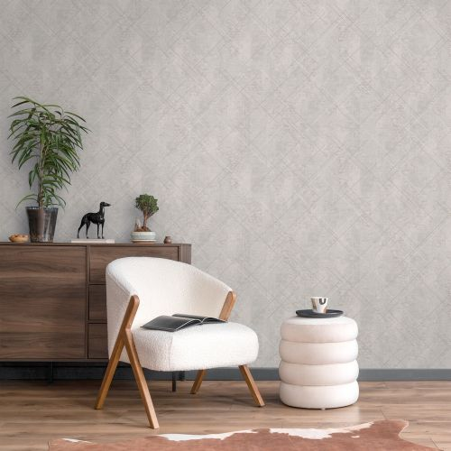 Виниловые обои Erismann Lines 60990-05 бежевые 10,05 x 1,06 м, вид