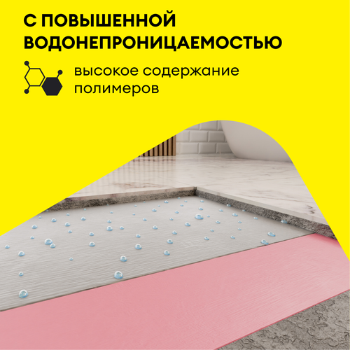 Полимерная гидроизоляционная мастика Vetonit tec 822 серый 8 кг, крупный план