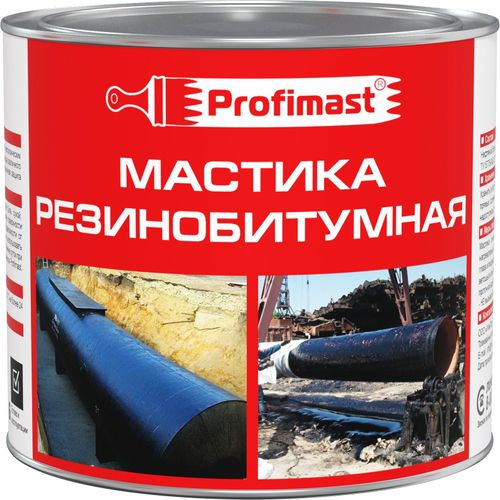 Мастика резинобитумная Profimast 2 л/1,8 кг, крупный план