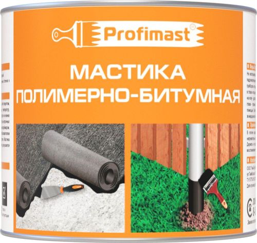 Мастика битумно-полимерная Profimast 2 л, крупный план