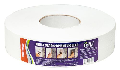 Лента бумажная углоформирующая IRFIX 50 мм х 150 м, изображение