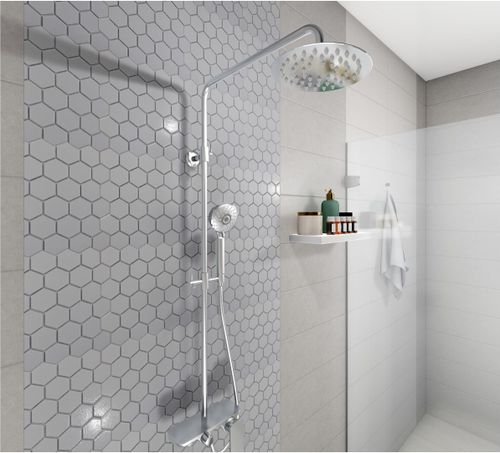 Мозаика Staro Крhex Small белый 26,5X27,8 см 1 шт., фотография