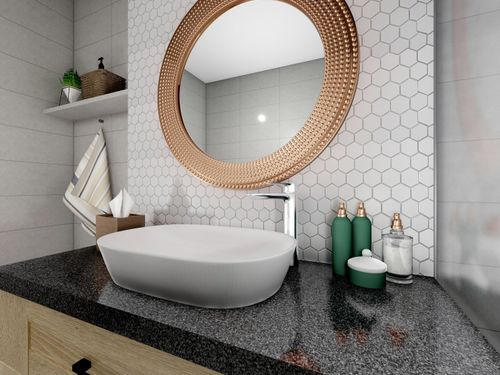 Мозаика Staro Крhex Small белый 26,5X27,8 см 1 шт., крупный план