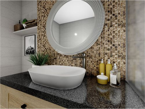 Мозаика Staro Мрwild Stone темно-коричневый 30,5X30,5 см 1 шт., фотография