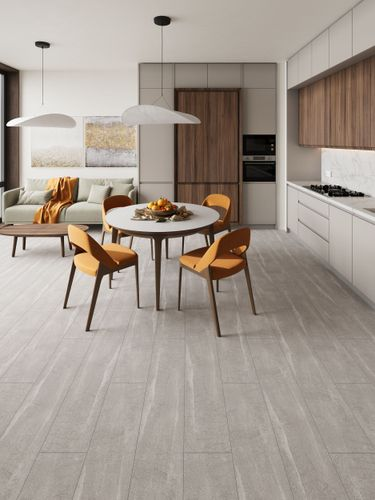 Ламинат EGGER HOME AQUA PLUS Мрамор Кандела светло-серый 33 класс 8 мм 2,542 м², фотография