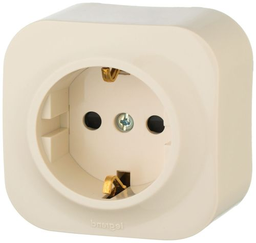 Розетка электрическая Legrand Quteo 782250 слоновая кость, вид