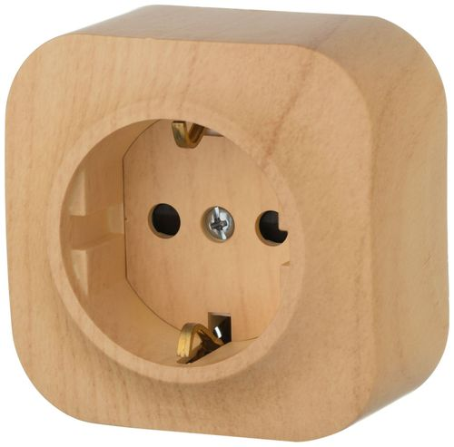 Розетка электрическая Legrand Quteo 782280 сосна, изображение
