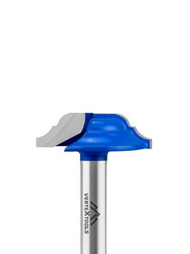 Фреза кромочная VERTEXTOOLS калевочная хвостовик - 8мм, d-34мм, h-10мм, r-5мм, l-45мм, фотография