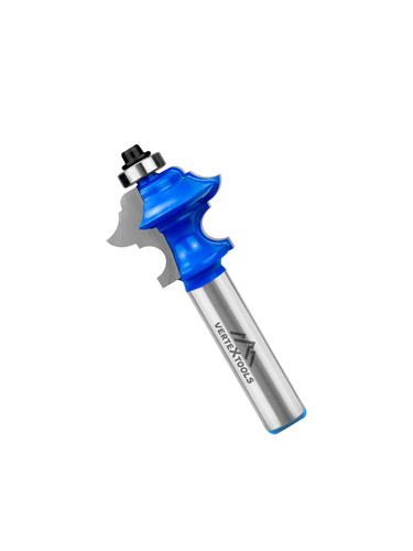 Фреза кромочная VERTEXTOOLS фигурная с подшипником хвост - 12мм, d-34,9мм, h-27.1мм, r-4,75мм, l-72.4мм, детальное фото