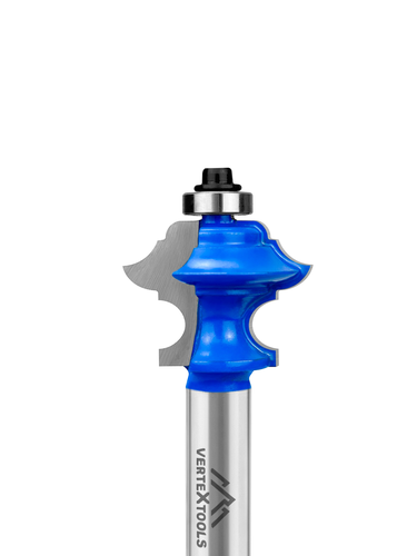 Фреза кромочная VERTEXTOOLS фигурная с подшипником хвост - 12мм, d-34,9мм, h-27.1мм, r-4,75мм, l-72.4мм, вид