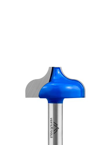 Фреза пазовая VERTEXTOOLS фасонная хвостовик - 8мм, d-31,8мм, h-16мм, r-6,35мм, l-51мм, вид