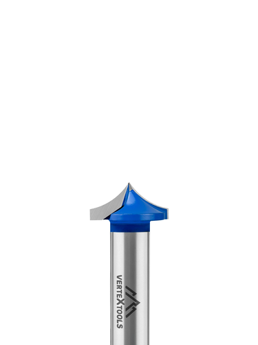 Фреза пазовая VERTEXTOOLS фасонная хвостовик - 8мм, d-16мм, h-8мм, r-20мм, l-43мм, фотография