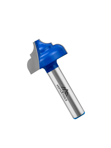 Фреза пазовая VERTEXTOOLS фасонная хвостовик - 8мм, d-25мм, h-15мм, r-5мм, l-50мм, крупный план