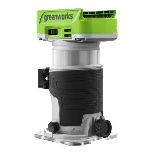 Фрезер кромочный аккумуляторный GREENWORKS G24RO 24V бесщеточный 10000-30000 об/мин 1х2Ач ЗУ, вид