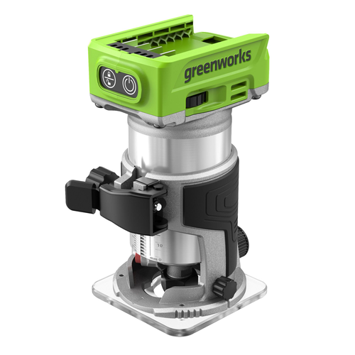 Фрезер кромочный аккумуляторный GREENWORKS G24RO 24V бесщеточный 10000-30000 об/мин 1х2Ач ЗУ, вид
