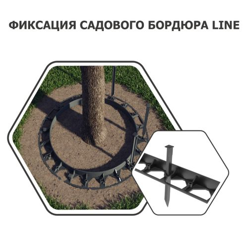 Крепящий якорь к бордюрам Gidrolica Line и Country (ПП), картинка