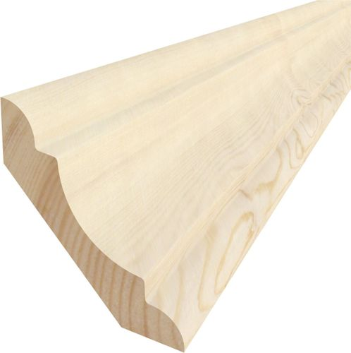 Напольный плинтус Timber&Style массив дерева 2200x60x12 мм коричневый, детальное фото