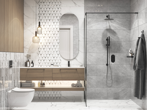 Плитка Cersanit Marmo белый 29,8X59,8 см 1,425 м², изображение