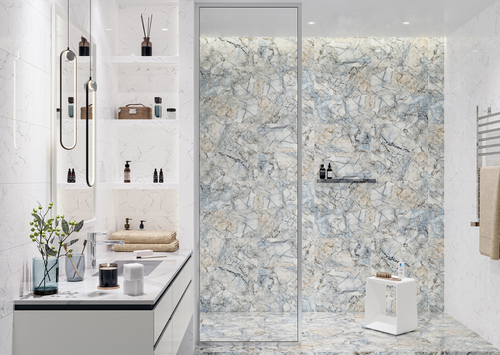 Плитка Global Tile Solo синий 41,8X41,8 см 1,4 м², крупный план