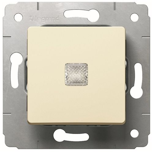 Выключатель 1-клавишный Legrand Cariva 695901 слоновая кость, картинка