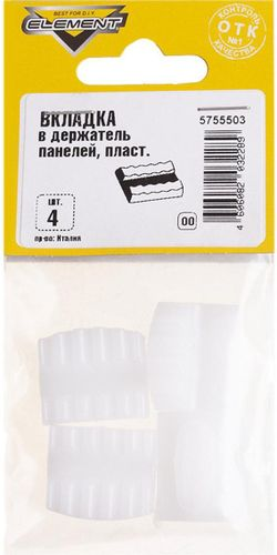 Держатель универсальный Tech-KREP ELEMENT белый 130х85х10 мм 4 шт, детальное фото