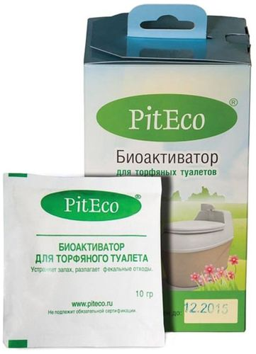 Универсальное средство для торфяных туалетов Piteco, 160г, вид