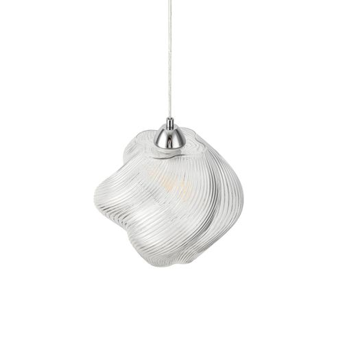 Подвес Moderni E27 1х60W 220V Tide металл/стекло хром/прозрачный, изображение